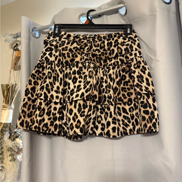 Dresses & Skirts - Leopard Print Mini Skirt